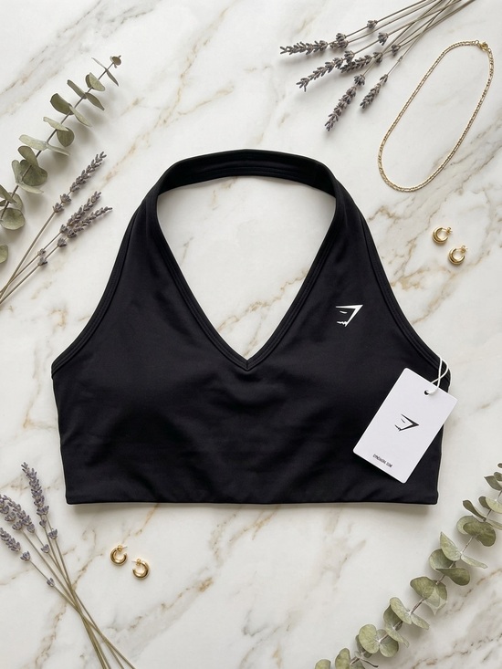 Gymshark Other - Gymshark Black V-Neck Halter Sports Bra